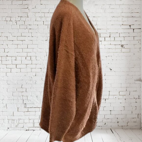 NWT Falls Creek Teddy Cardigan Rust Plus Size 2x 3x - Picture 2 of 4